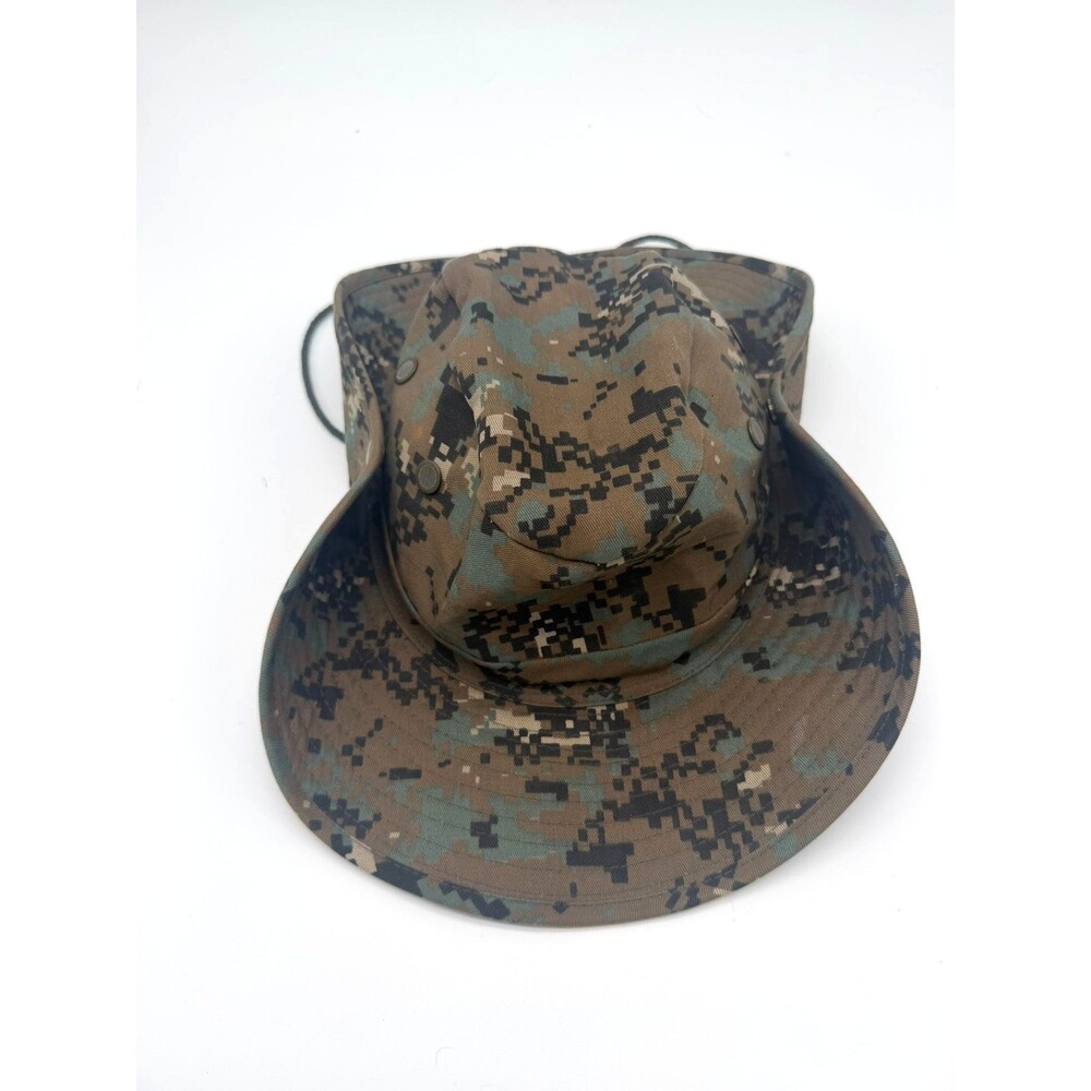 Digital Camo Boonie Hat Mens Size Medium SW Snap Up Sides Sun Fishing Bush Cap M